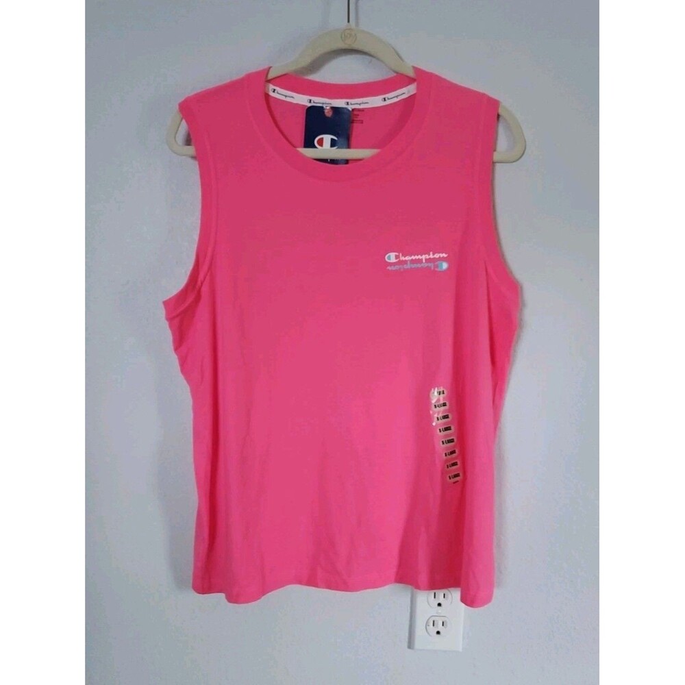 Champion Bright Pink Women's Sleeveless Athletic Tank